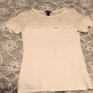 Cream white tshirt